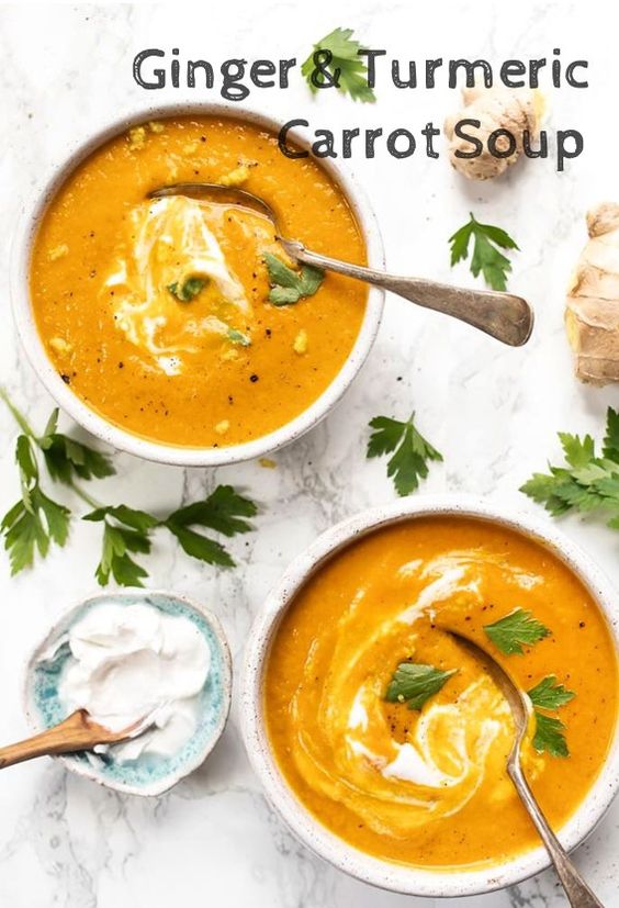 سوپ زنجبیل با غذاساز