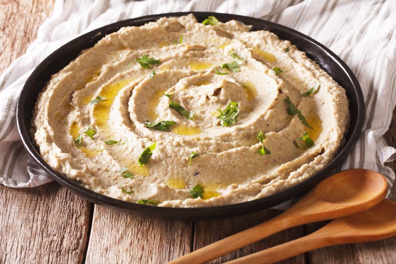 بابا غنوج با غذاساز مولینکس بابا غنوج با غذاساز مولینکس