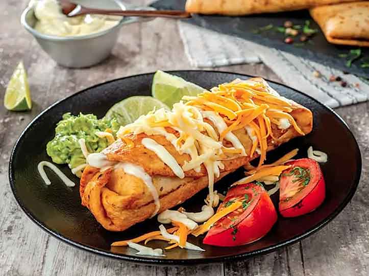 چیمی چانگا مکزیکی با غذاساز مولینکس 
