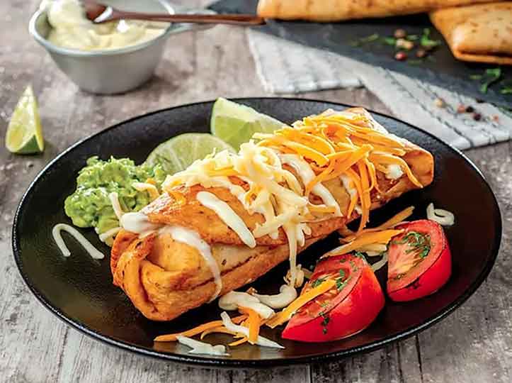 چیمی چانگا مکزیکی با غذاساز مولینکس چیمی چانگا مکزیکی با غذاساز مولینکس