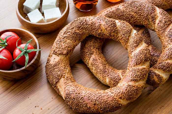 نان سیمیت ترکیه با همزن مولینکس نان سیمیت ترکیه با همزن مولینکس