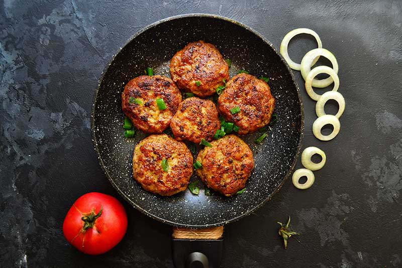 کتلت وگان با چرخ گوشت مولینکس کتلت وگان با چرخ گوشت مولینکس