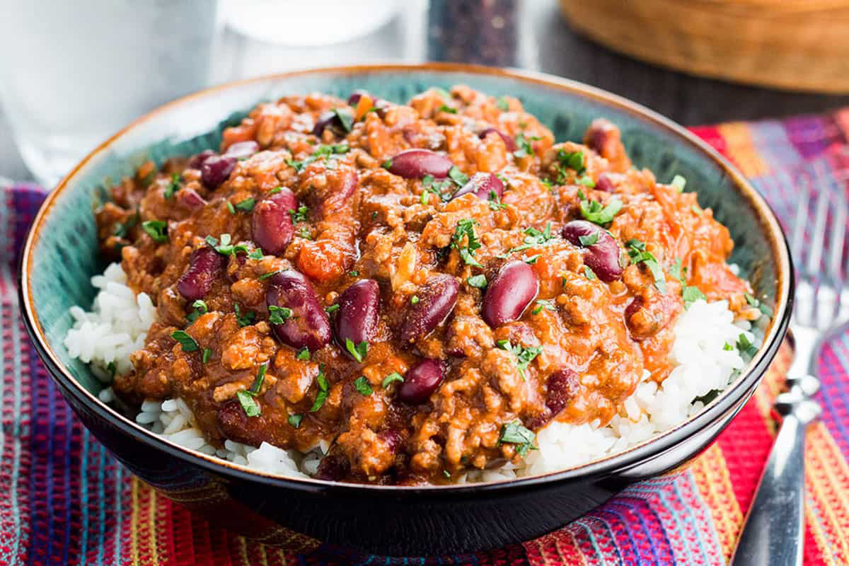 چیلی کن کارنه مکزیکی با غذاساز مولینکس چیلی کن کارنه مکزیکی با غذاساز مولینکس