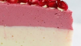 چیز کیک انار با غذاساز مولینکس