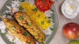 کباب مرغ چوبی با چرخ گوشت مولینکس