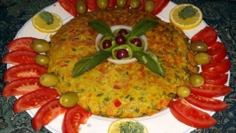 کوکو لوبیا سبز با چرخ گوشت مولینکس 