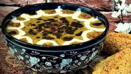 آش ترخینه با خردکن مولینکس 
