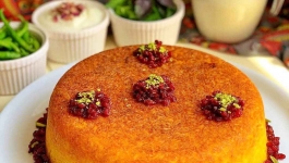 ته چین مرغ و قارچ با پلوپز تک الکتریک 