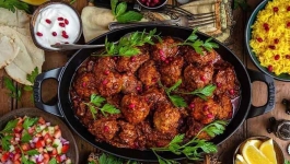 هلو کباب کرمانشاهی با چرخ گوشت مولینکس 