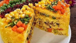 ته چین سبزیجات با پلوپز مولینکس 
