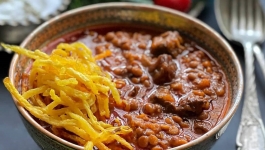 خورش آق ماش ارومیه با چرخ گوشت مولینکس 